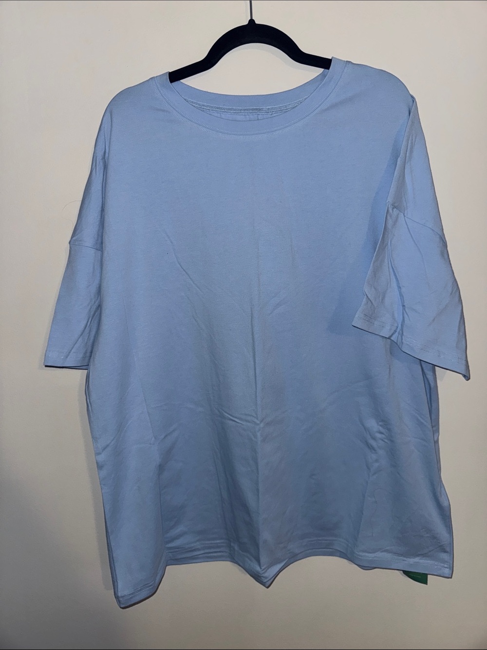 Remidoo Light Blue Oversized Crewneck T-Shirt